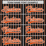 Custom Black White Tricolor Stripe Fashion Authentic Baseball Jersey