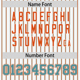 Custom White Aqua Tricolor Stripe Fashion Authentic Baseball Jersey