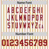 Custom White Red Tricolor Stripe Fashion Authentic Baseball Jersey