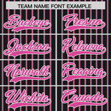 Custom Black White Tricolor Stripe Fashion Authentic Baseball Jersey