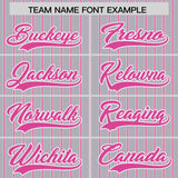 Custom Gray White Tricolor Stripe Fashion Authentic Baseball Jersey