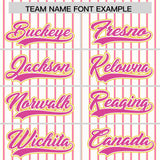 Custom White Gold Tricolor Stripe Fashion Authentic Baseball Jersey