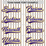 Custom White Gold Tricolor Stripe Fashion Authentic Baseball Jersey