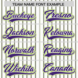 Custom White Neon Green Tricolor Stripe Fashion Authentic Baseball Jersey