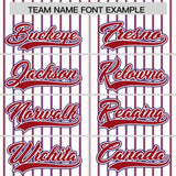 Custom White Red Tricolor Stripe Fashion Authentic Baseball Jersey