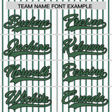 Custom White Black Tricolor Stripe Fashion Authentic Baseball Jersey