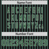 Custom Black White Tricolor Stripe Fashion Authentic Baseball Jersey