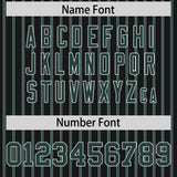 Custom Black White Tricolor Stripe Fashion Authentic Baseball Jersey