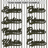 Custom White Black Tricolor Stripe Fashion Authentic Baseball Jersey