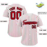 Custom White Black Tricolor Stripe Fashion Authentic Baseball Jersey