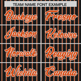 Custom Black White Tricolor Stripe Fashion Authentic Baseball Jersey