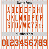 Custom White Gray Tricolor Stripe Fashion Authentic Baseball Jersey