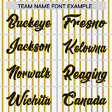 Custom White Black Tricolor Stripe Fashion Authentic Baseball Jersey