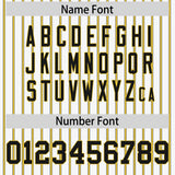 Custom White Black Tricolor Stripe Fashion Authentic Baseball Jersey