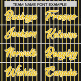 Custom Black White Tricolor Stripe Fashion Authentic Baseball Jersey