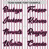 Custom White Black Tricolor Stripe Fashion Authentic Baseball Jersey