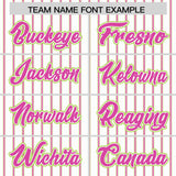 Custom White Neon Green Tricolor Stripe Fashion Authentic Baseball Jersey