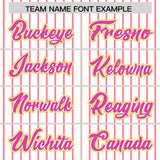 Custom White Gold Tricolor Stripe Fashion Authentic Baseball Jersey