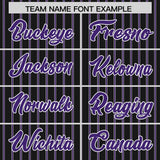 Custom Black White Tricolor Stripe Fashion Authentic Baseball Jersey