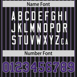 Custom Black White Tricolor Stripe Fashion Authentic Baseball Jersey