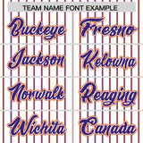 Custom White Orange Tricolor Stripe Fashion Authentic Baseball Jersey