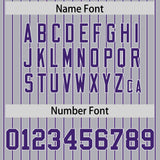 Custom Gray White Tricolor Stripe Fashion Authentic Baseball Jersey