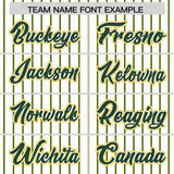 Custom White Gold Tricolor Stripe Fashion Authentic Baseball Jersey