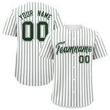 Custom White Gray Tricolor Stripe Fashion Authentic Baseball Jersey