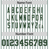 Custom White Gray Tricolor Stripe Fashion Authentic Baseball Jersey