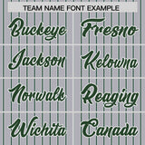 Custom Gray White Tricolor Stripe Fashion Authentic Baseball Jersey