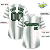 Custom White Black Tricolor Stripe Fashion Authentic Baseball Jersey