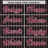 Custom Black White Tricolor Stripe Fashion Authentic Baseball Jersey