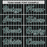 Custom Black White Tricolor Stripe Fashion Authentic Baseball Jersey