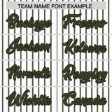 Custom White Black Tricolor Stripe Fashion Authentic Baseball Jersey