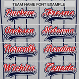 Custom Gray Minnesota-Twins City Silhouette Authentic Baseball Jersey