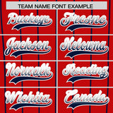 Custom Red Minnesota-Twins City Silhouette Authentic Baseball Jersey