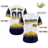 Custom White Milwaukee City Silhouette Authentic Baseball Jersey