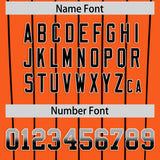 Custom Orange San-Francisco City Silhouette Authentic Baseball Jersey