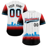 Custom White Miami City Silhouette Authentic Baseball Jersey