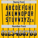 Custom Yellow Pittsburgh City Silhouette Authentic Baseball Jersey