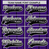 Custom Purple Denver City Silhouette Authentic Baseball Jersey