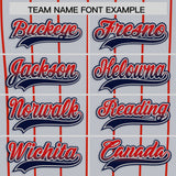 Custom Gray Los Angeles City Silhouette Authentic Baseball Jersey