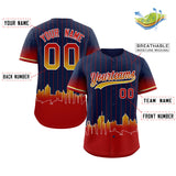 Custom Navy Atlanta City Silhouette Authentic Baseball Jersey
