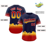 Custom Navy St. Louis City Silhouette Authentic Baseball Jersey