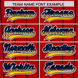 Custom Red St. Louis City Silhouette Authentic Baseball Jersey