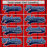 Custom Red Washington City Silhouette Authentic Baseball Jersey