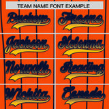 Custom Orange Houston City Silhouette Authentic Baseball Jersey