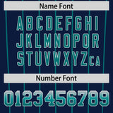 Custom Navy Seattle City Silhouette Authentic Baseball Jersey