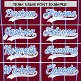 Custom Crimson Philadelphia City Silhouette Authentic Baseball Jersey