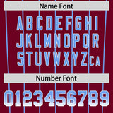 Custom Crimson Philadelphia City Silhouette Authentic Baseball Jersey